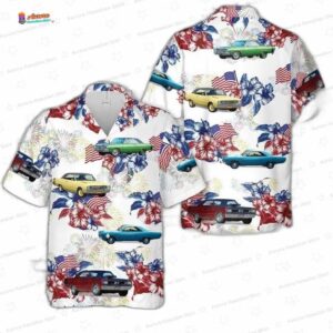 1969 Dodge Dart Swinger 340 4th of July Hawaiian Shirt – Classic Car Aloha Shirt