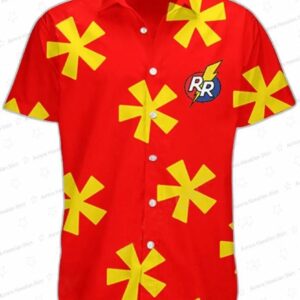 Red 3D Quagmire Hawaiian Shirt for Comedy Fans, Short Sleeve Aloha Button-Up