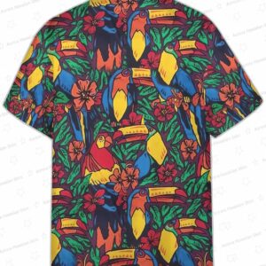 3D Parrots And Toucans Ace Ventura Pet Detective Custom Hawaii Shirt 1