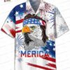 Bigfoot American Flag 4th of July Hawaiian Shirt