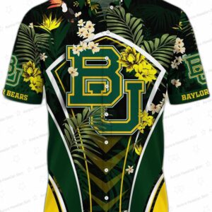 Baylor Bears NCAA Hawaiian Shirt Blooming Flowers Aloha Shirt 1