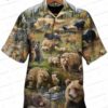 Boxing Bear Fearless Bear Hawaiian Shirt, Fighter Aloha Button-Up for Outdoor Animal Lover Gift Boxing Bear Fearless Bear Hawaiian Shirt, Fighter Aloha Button-Up for Outdoor Animal Lover Gift