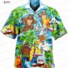 Bear Crossing Brown Bear Hawaiian Shirt, Rustic Tribal Aloha Button-Up for Outdoor Vacation Gift