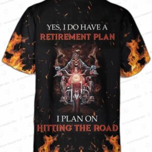 Hitting The Road Biker Retirement Hawaiian Shirt Gift for Riders