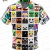 Pixel Grid Minecraft Hawaiian Shirt with TNT Icons for Gamer Summer Gifts