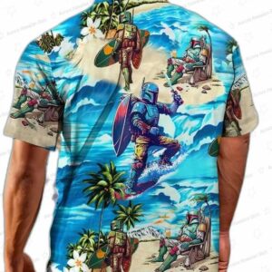 Boba Fett Star Wars Surfing Summer Beach Hawaiian Shirt 1