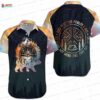 Black Bear Family Bear Hawaiian Shirt with Forest Spring Print