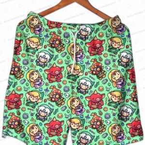 Chibi Zelda Character Hawaiian Shirt Retro Adventure Style Party Summer Shirt Gamer Gifts 6