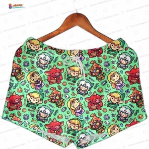 Chibi Zelda Character Hawaiian Shirt Retro Adventure Style Party Summer Shirt Gamer Gifts 7