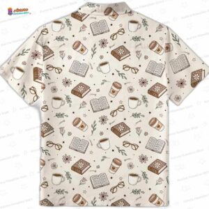 Coffee book Rainy Day Unisex Hawaiian Shirt 2
