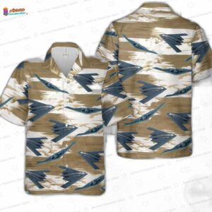 Northrop Grumman B-2 Spirit Air Force Hawaiian Shirt – Stealth Bomber Aloha Shirt