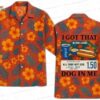 Bigfoot Hot Dog Tropical Hot Dog Hawaiian Shirt, Funny Sasquatch Aloha Button-Up for Summer BBQ Gift