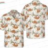 Navy Leaf Lounge Sloth Hawaiian Shirt, Dark Tropical Animal Aloha Button-Up for Vacation Gift