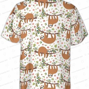 Cute Sloth On Tree Shirt For Men Hawaiian Shirt 1