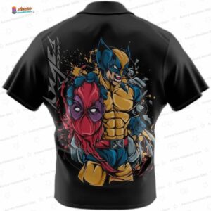Deadpool And Wolverine Marvels Comfortable Casual Vacation Deadpool Hawaiian Shirt 1