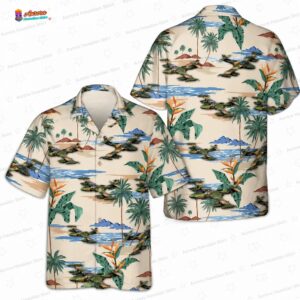 Cessna A-37 Dragonfly Air Force Hawaiian Shirt – Tropical Island Aircraft Aloha Shirt