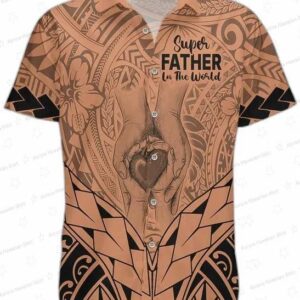 Super Father In The World Hawaiian Shirt – Trendy Father’s Day Gift for Dad