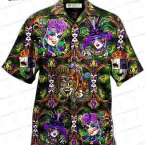 Festival Happy Mardi Gras Hawaiian Shirt for Parties