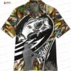 Good Reef Blue Hawaiian Shirt with Ocean Wave Floral Print for Beach Wear