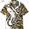 Fishing Hawaiian Shirt Fish Hook Pattern Tropical Hawaii Aloha Shirt Black Adult Full Print