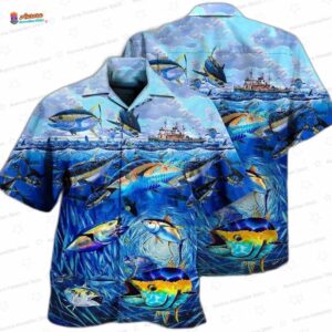 Fishing Love Fish Love Ocean Hawaiian Shirt 2