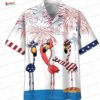 Patriotic Bald Eagle 4th of July Hawaiian Shirt