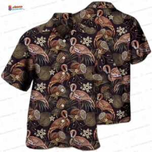 Flamingo Pineapple Vintage Classic Hawaiian Shirt 1