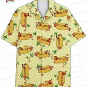Funny Meme Hotdog Hawaii Shirt for Food Lovers