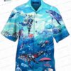 African Pattern Turtle Hawaiian Shirt with Tribal Patchwork Print for Beach Trips