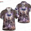 Black Ghostbusters Hawaiian Shirt with Slimer and Ecto Car Print