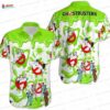Slimer Camp Ghostbusters Hawaiian Shirt, Black Halloween Movie Aloha Button-Up for Fan Gift