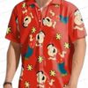 Red 3D Quagmire Hawaiian Shirt for Comedy Fans, Short Sleeve Aloha Button-Up