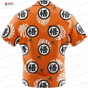 Goku Dragon Ball Z Short Sleeve Button Up Hawaiian Shirt 1