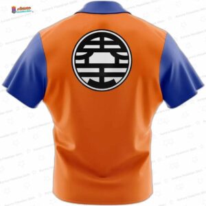 Goku Kame Kai Dragon Ball Z Button Up Hawaiian Shirt 1