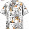 Santa Hat Golden Retriever Christmas Hawaiian Shirt