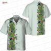 Asanoha Geometric Toucan Hawaiian Shirt, Short Sleeve Vacation Shirt