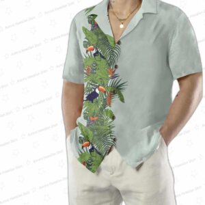 Green Toucan Paradise Hawaiian Shirt Tropical Toucan Shirt For Men Women 3