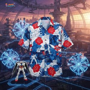 Gundam Hawaiian Shirt