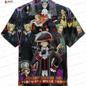 Gothic Crew One Piece Halloween Hawaiian Shirt