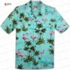 2002 Ford Thunderbird Mint Green Hawaiian Shirt for Car Lovers, Palm Tree Aloha Button-Up 2002 Ford Thunderbird Mint Green Hawaiian Shirt for Car Lovers, Palm Tree Aloha Button-Up