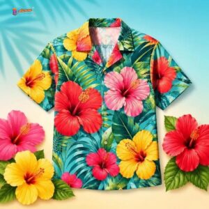 Hibiscus Hawaiian Shirt
