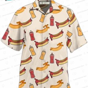 Hot Dog Funny Cool Hawaiian Shirt for BBQ Lovers