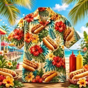 Hot Dog Hawaiian Shirt