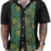 Galaxy Dreamcatcher Cannabis Leaf Weed Hawaiian Shirt Psychedelic Vibes
