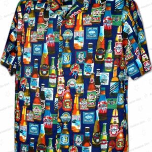 I Love Beer Cotton Hawaiian Men s Shirt 1