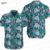 Green Palm Symbol Jurassic Park Hawaiian Shirt, Movie Fan Aloha Button-Up for Theme Park Vacation Gift