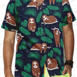 Lazy Sloth Shirt For Men Hawaiian Shirt 4