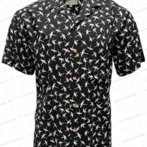 Black Bamboo Magnum Pi Hawaiian Shirt – Retro Aloha Shirt