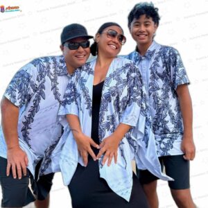 Maile Aloha Shirt Grey 1