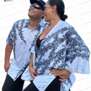 Maile Aloha Shirt Grey 2